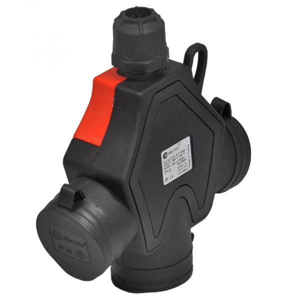 Schutzkontakt 3-Fach Steckdose (Dreiphasig) IP44